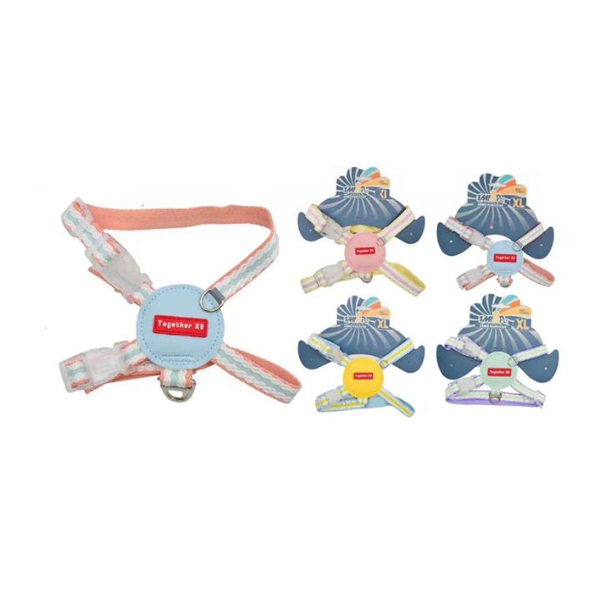 GENERICO - Arnés De Paseo Extra Fuerte Para Perros Gigantes - Talla XL - Ajustable - Nylon Colores Surtidos