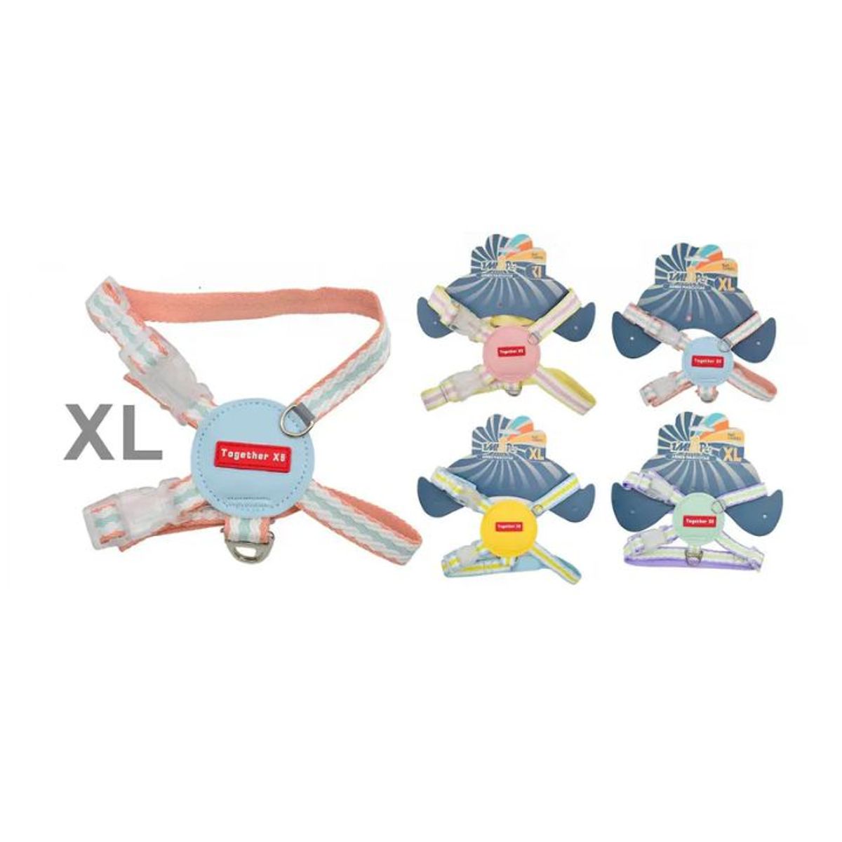 GENERICO - Arnés De Paseo Extra Fuerte Para Perros Gigantes - Talla XL - Ajustable - Nylon Colores Surtidos