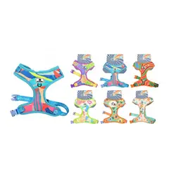 GENERICO - Arnés De Paseo Ajustable Para Perros Pequeños y Gatos - Talla S - Nylon Reforzado - Colores Surtidos