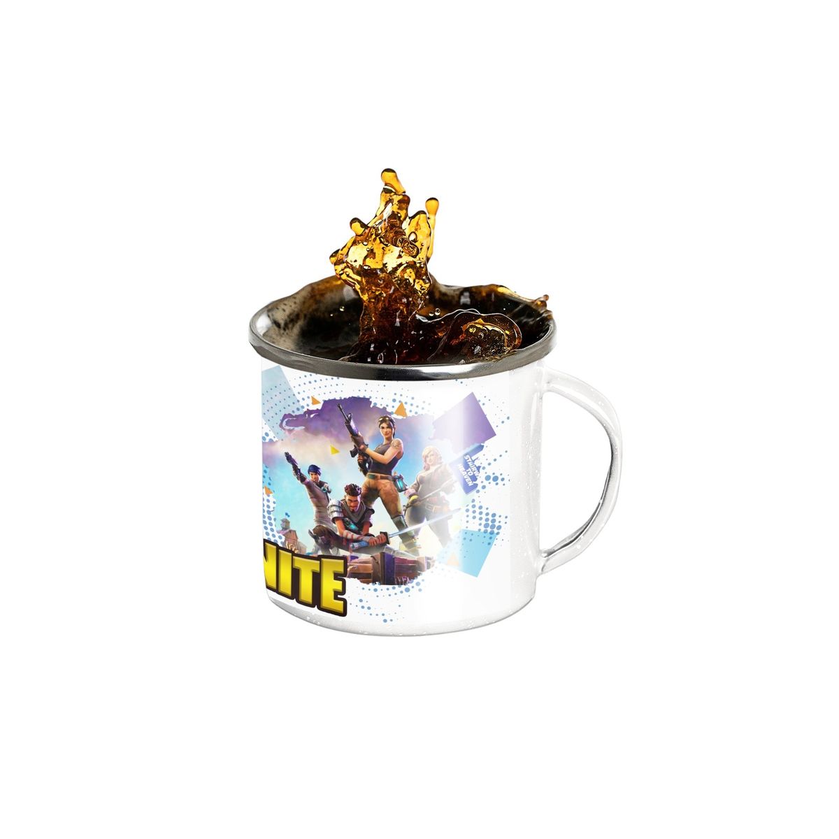 GENERICO - Taza Enlozada Arena de Fortnite - Juega y Conquista