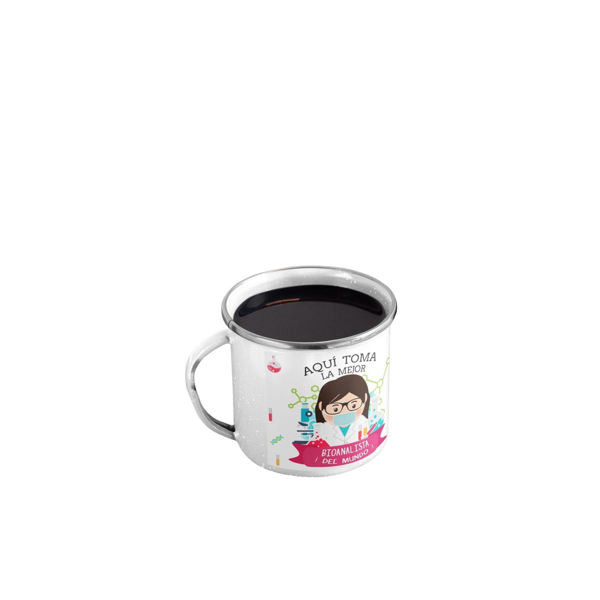 GENERICO - Taza Enlozada Bioanalista - Precisiones con Café M