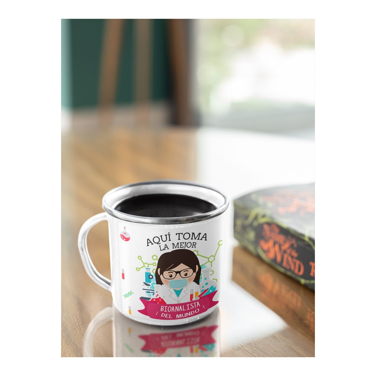 GENERICO - Taza Enlozada Bioanalista - Precisiones con Café M