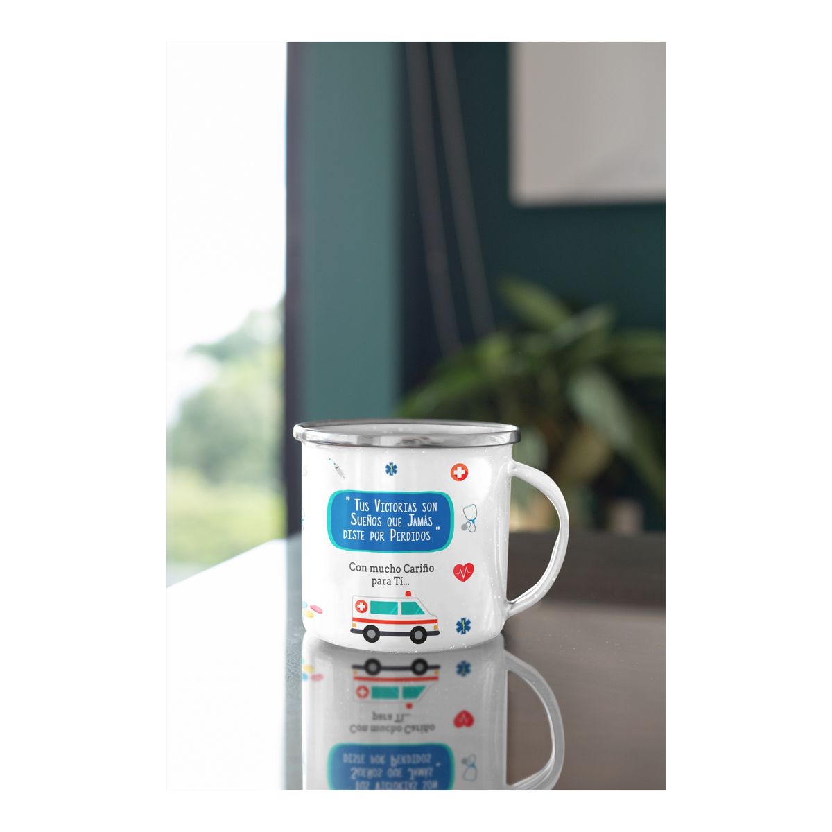 GENERICO - Taza Enlozada Café en Emergencias - Vida de Paramédico M