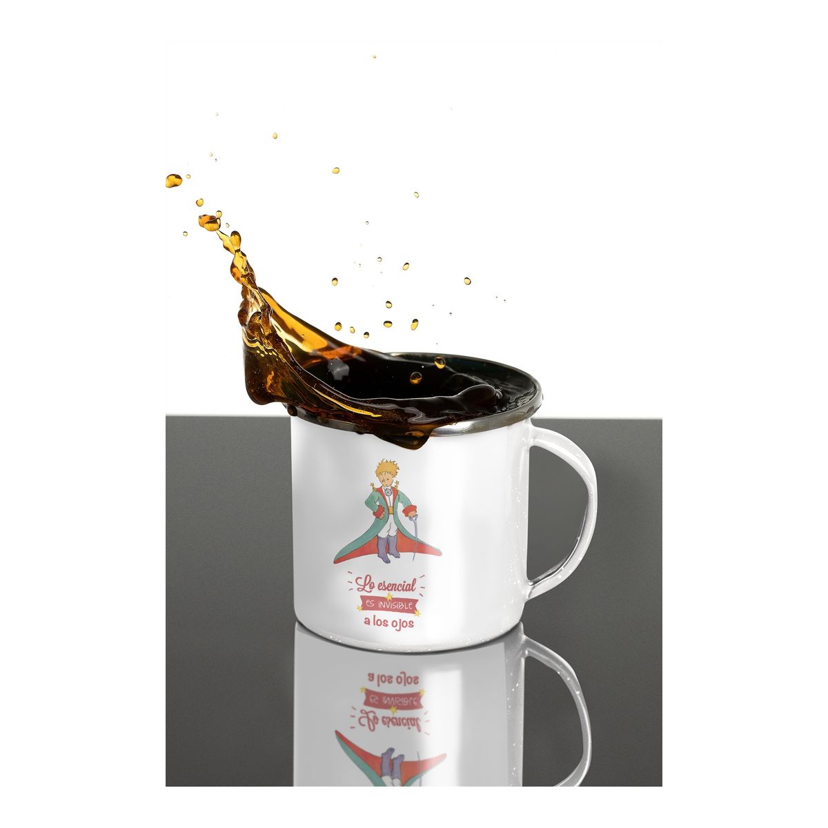 GENERICO - Taza Enlozada Con El Principito - Viajes y Reflexiones