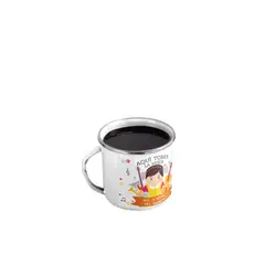 GENERICO - Taza Enlozada Con Notas y Café - Maestro de Música