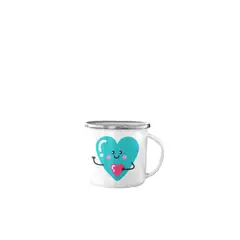 GENERICO - Taza Enlozada Corazón Mi Lugar Favorito - Refugio de Amor