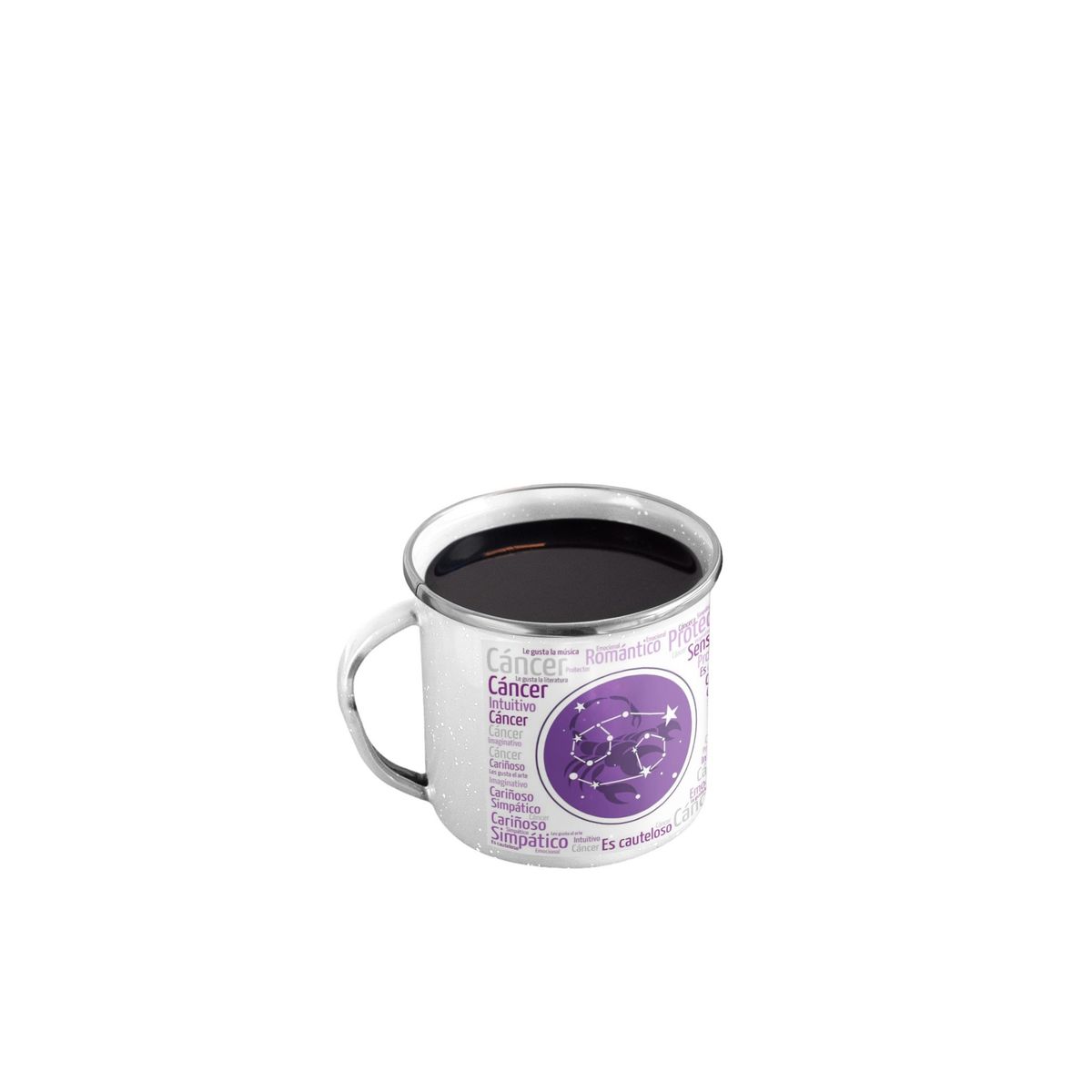 GENERICO - Taza Enlozada Cáncer - Intuición y Protección