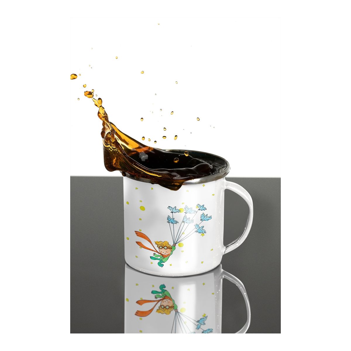 GENERICO - Taza Enlozada El Principito - Aventuras Celestiales