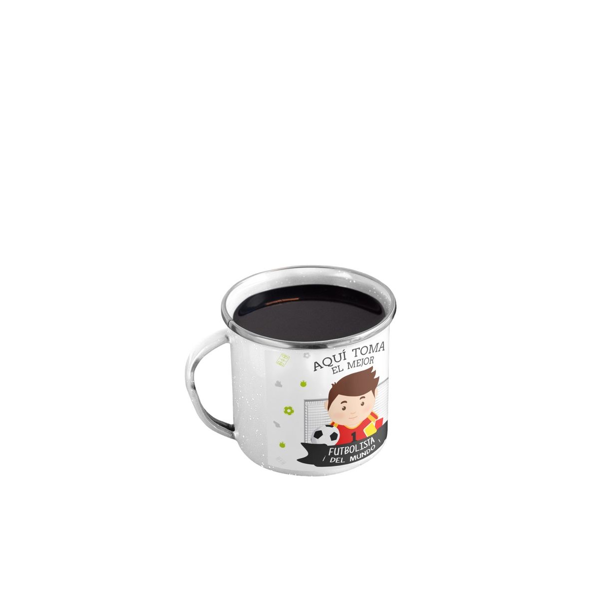 GENERICO - Taza Enlozada Entre Goles y Café - Vida de Futbolista H