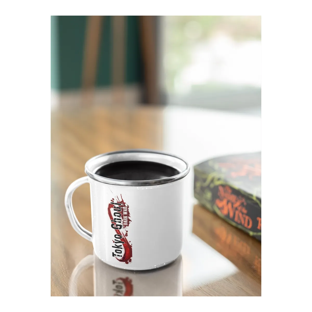 GENERICO - Taza Enlozada Enfréntate al Terror con Tokyo Ghoul
