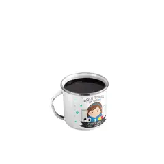 GENERICO - Taza Enlozada Entre Goles y Café - Vida de Futbolista M
