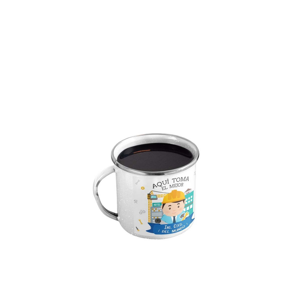 GENERICO - Taza Enlozada Estructuras y Espresso - Ingeniero Civil