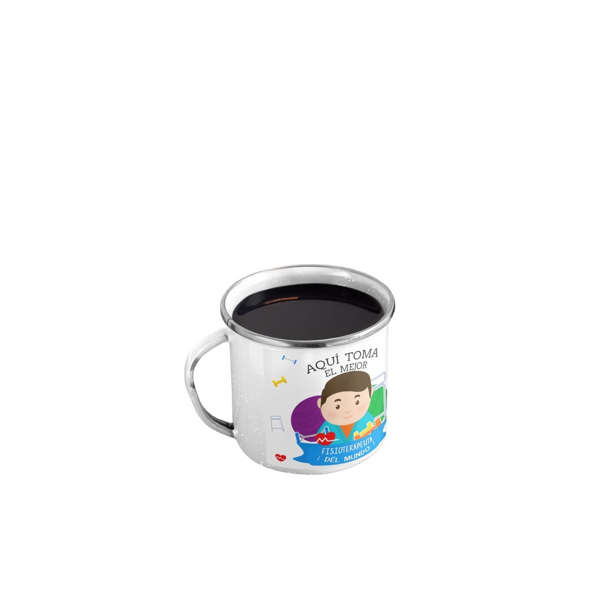 GENERICO - Taza Enlozada Fisioterapeuta - Movimiento y Motivación H