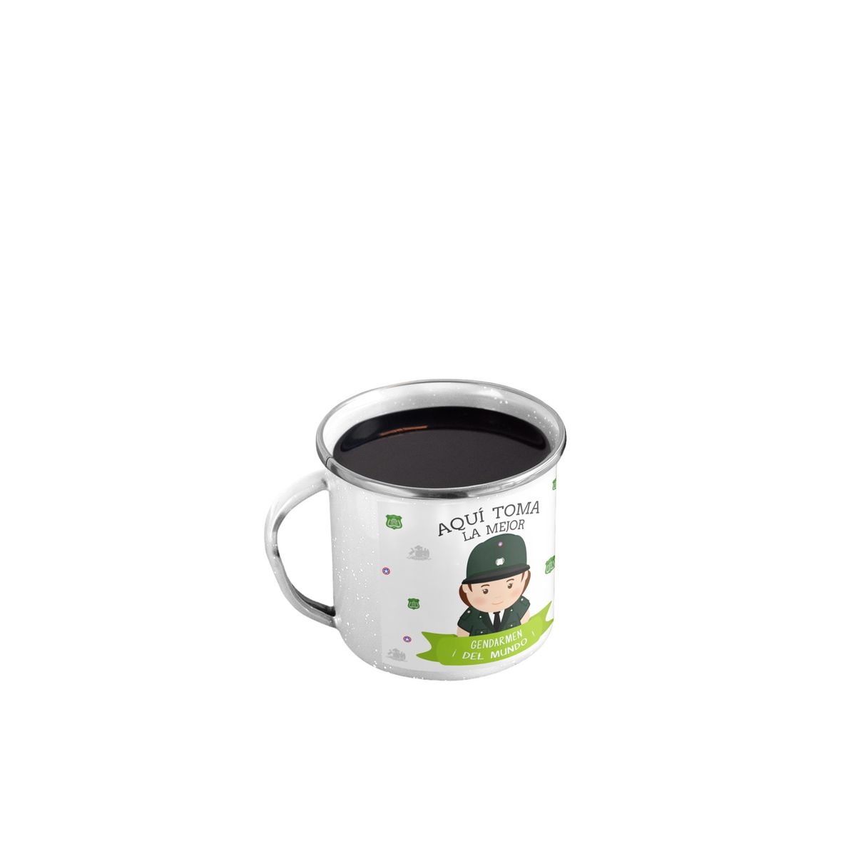 GENERICO - Taza Enlozada Gendarmería - Valor y Vigilancia M
