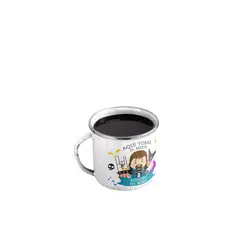 GENERICO - Taza Enlozada Guitarra y Grit - Rock Puro