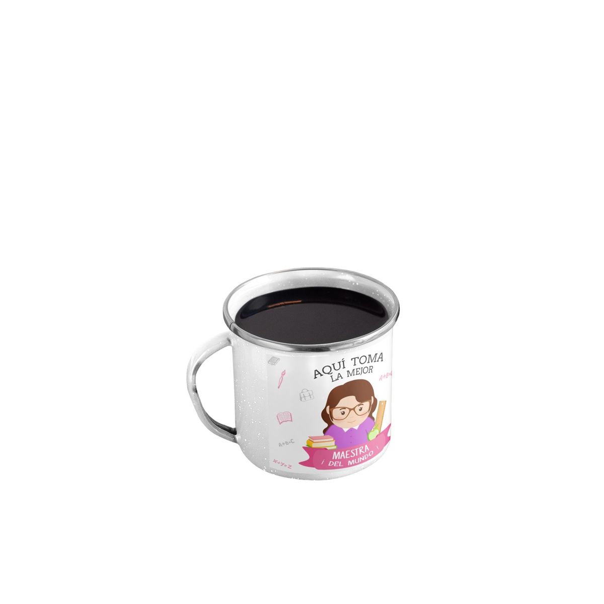 GENERICO - Taza Enlozada Inspirando Futuros con Café Maestra