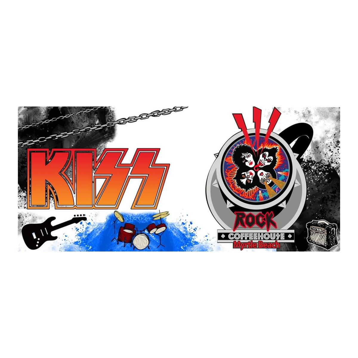 GENERICO - Taza Enlozada Kiss Bandas de Rock