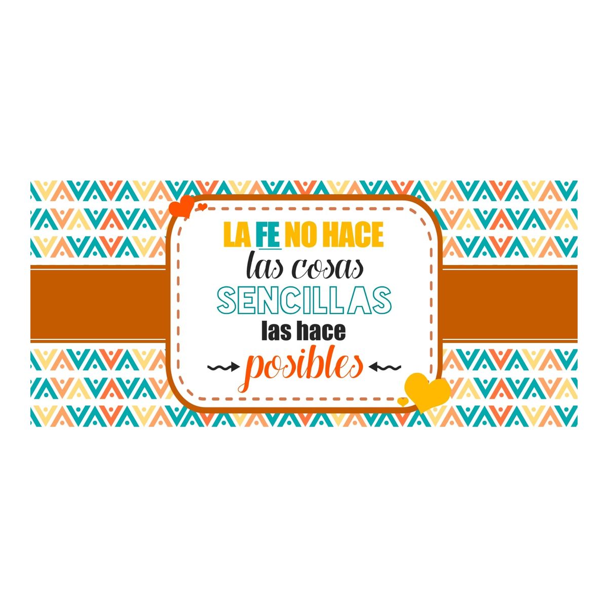 GENERICO - Taza Enlozada La Fe Hace las cosas posibles