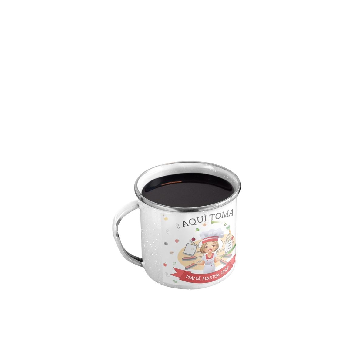 GENERICO - Taza Enlozada Mamá Master Chef - Sabores del Corazón
