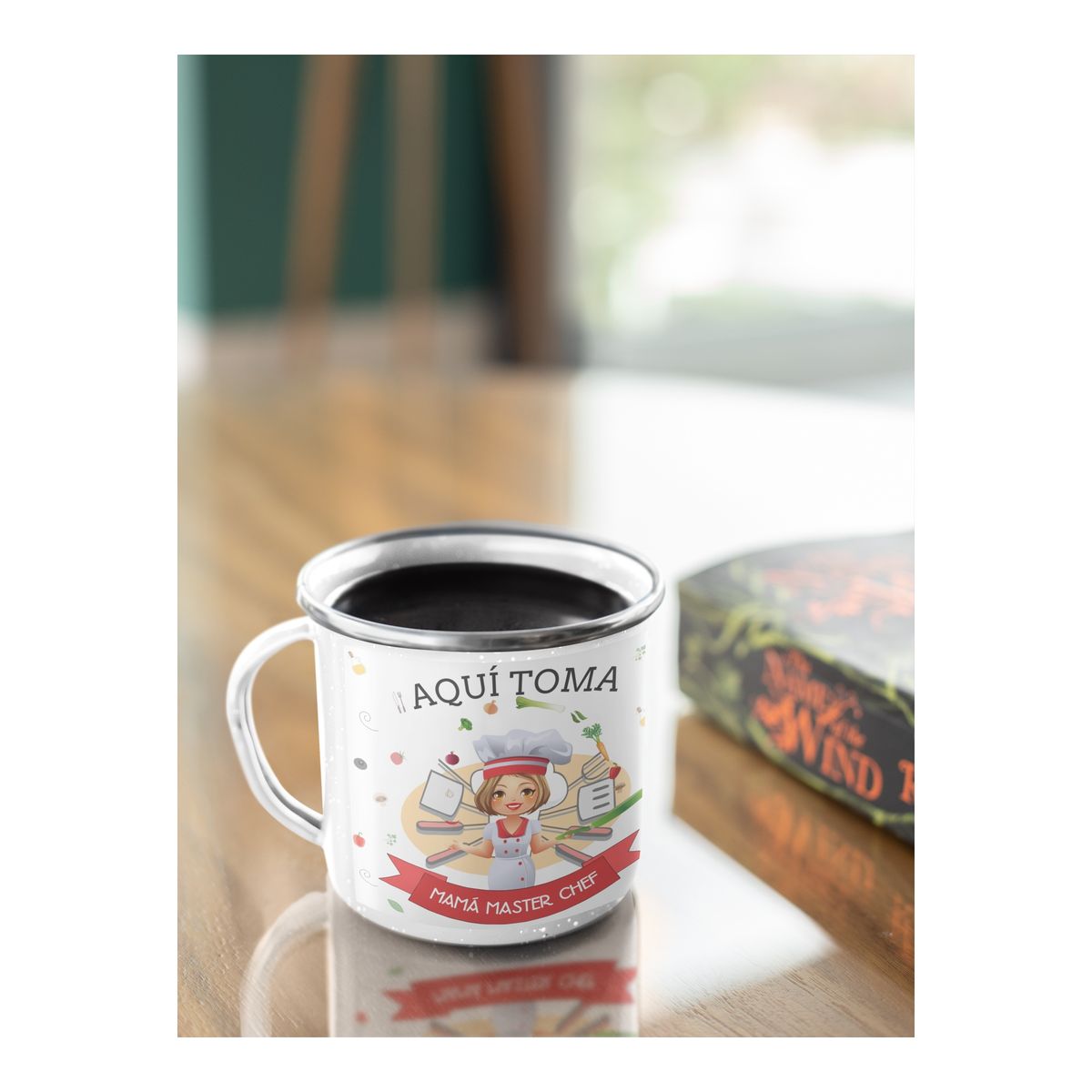 GENERICO - Taza Enlozada Mamá Master Chef - Sabores del Corazón