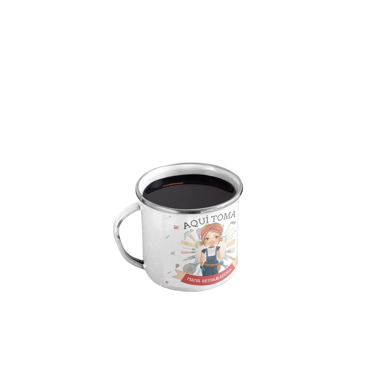 GENERICO - Taza Enlozada Mamá Restauradora - Revive y Renueva