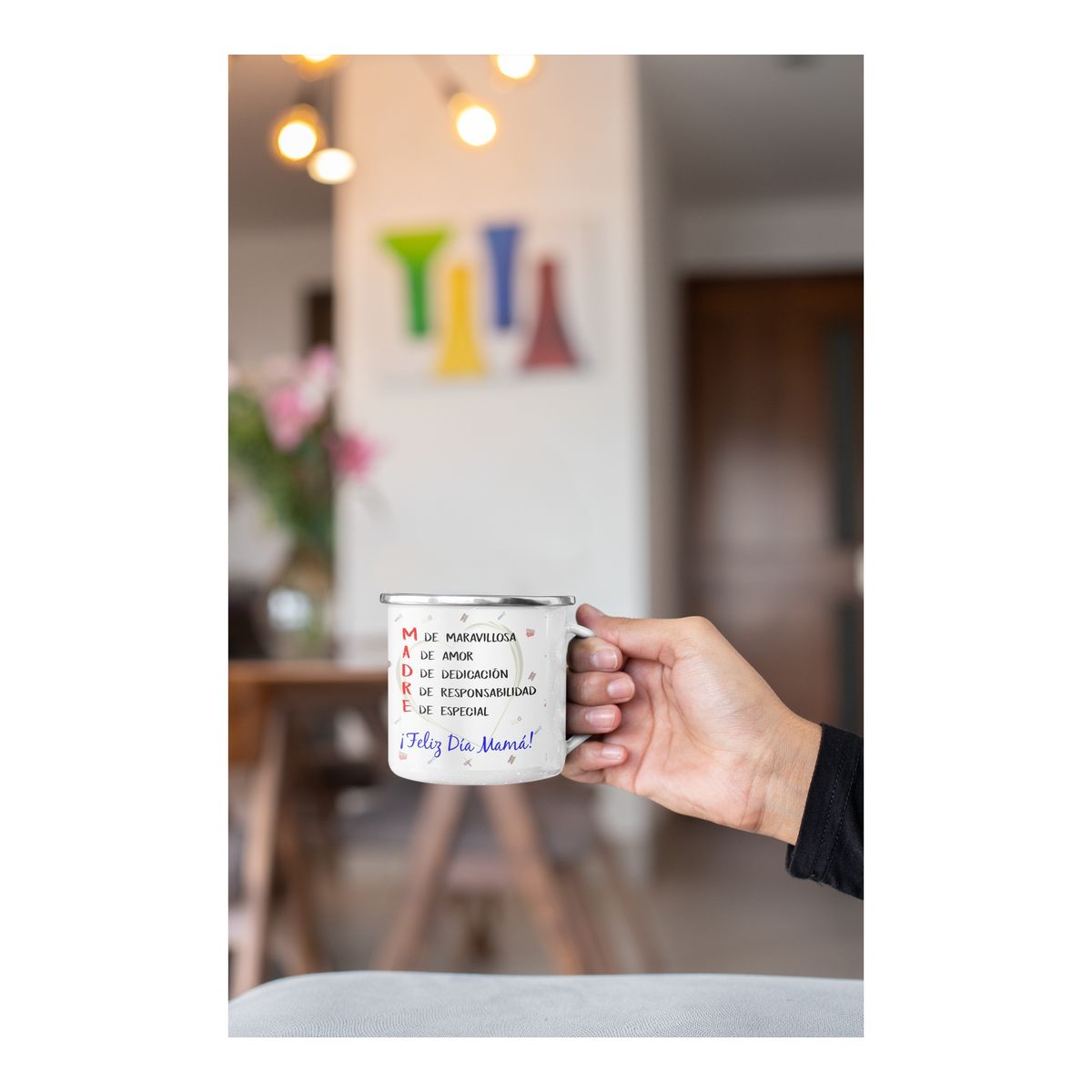 GENERICO - Taza Enlozada Mamá Restauradora - Revive y Renueva