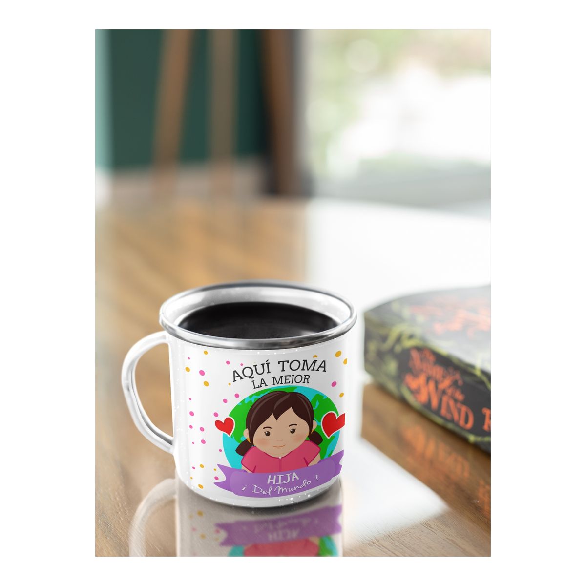 GENERICO - Taza Enlozada Mejor Hija del Mundo - Orgullo y Alegría