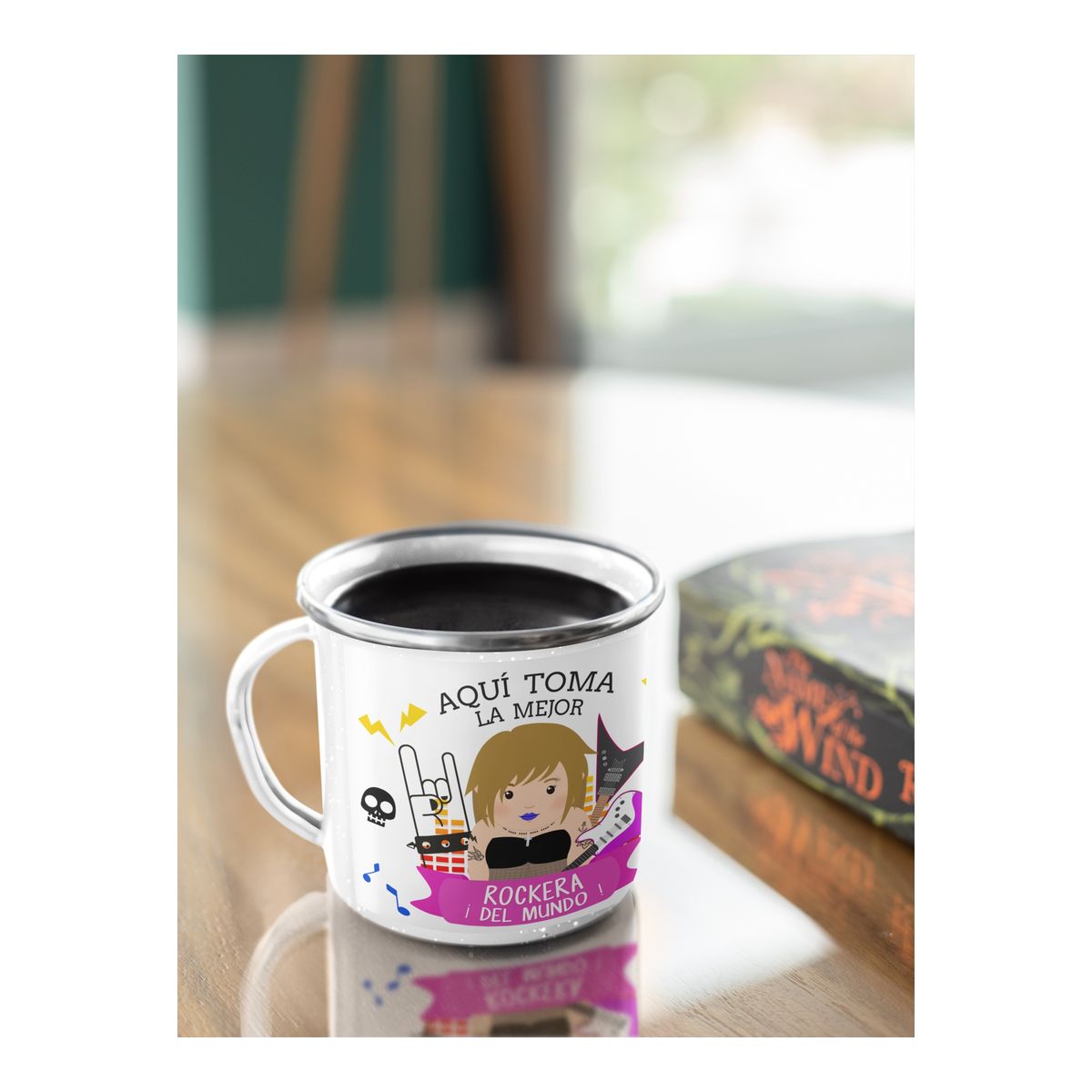 GENERICO - Taza Enlozada Mejor Roquera - Acordes de Poder