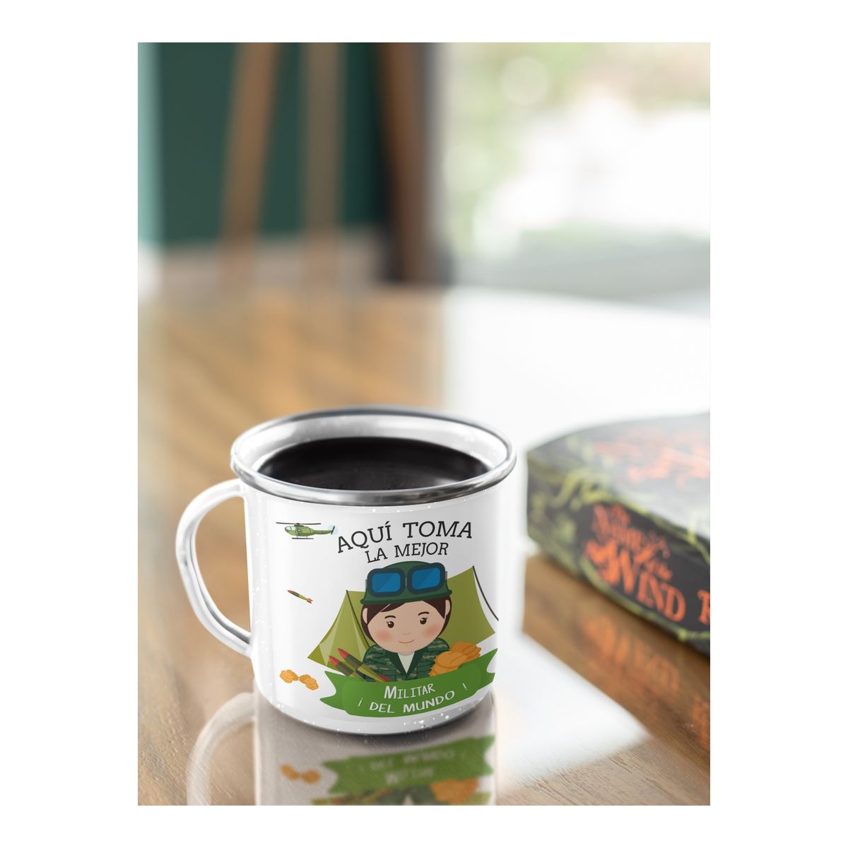 GENERICO - Taza Enlozada Militar - Disciplina y Determinación M