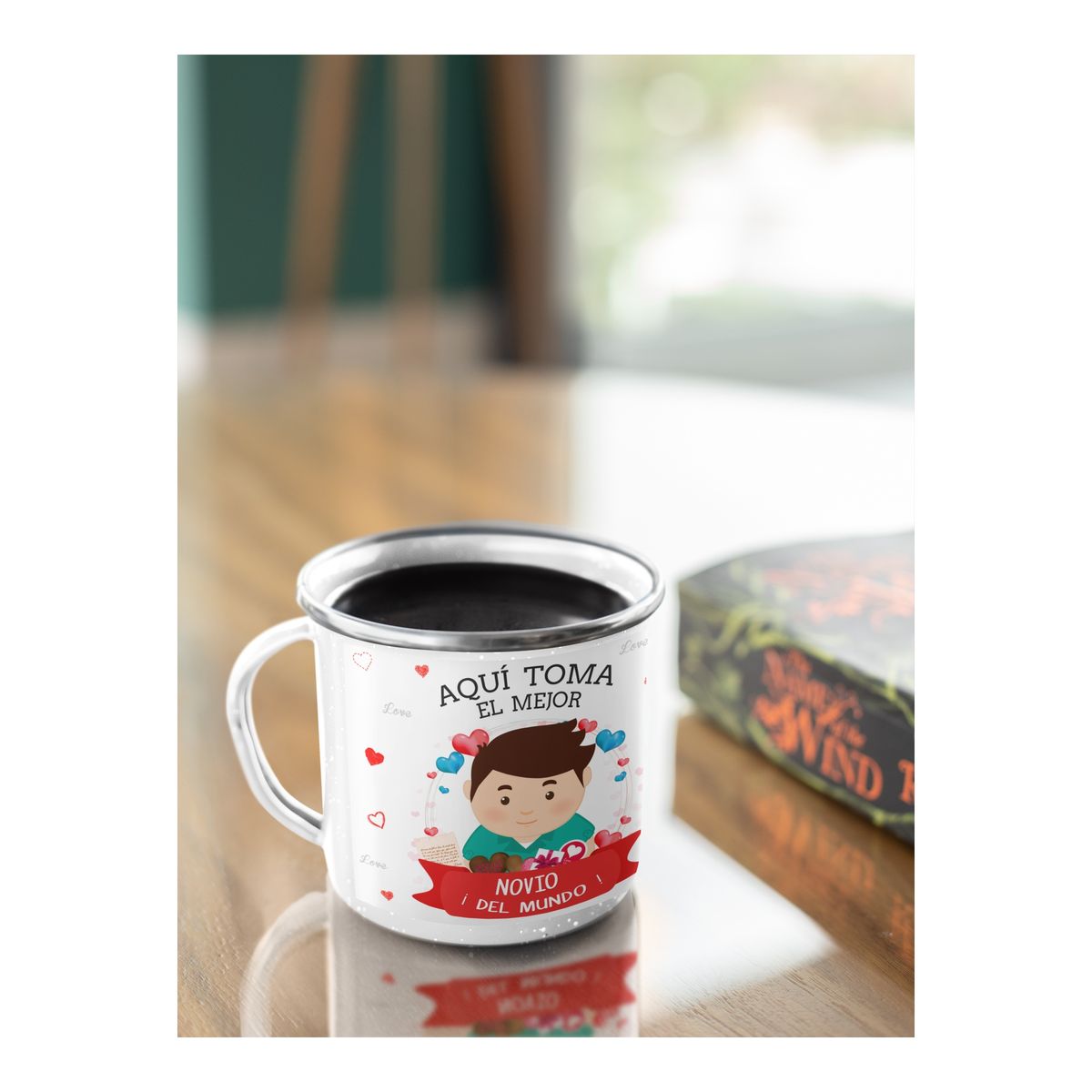 GENERICO - Taza Enlozada Novio Ideal - Sorbos de Amor