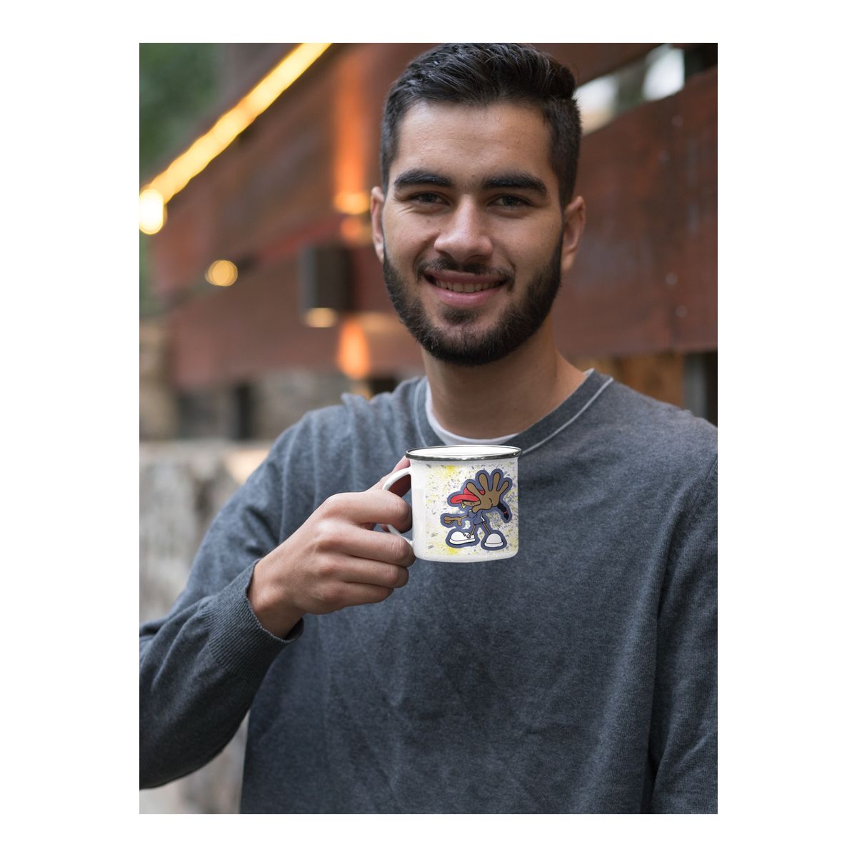 GENERICO - Taza Enlozada Número 5 Los Chicos del Barrio KND