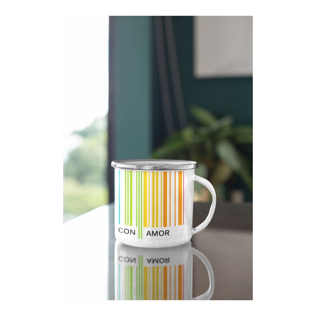 GENERICO - Taza Enlozada Orgullo LGBTQ+ - Colores de Amor