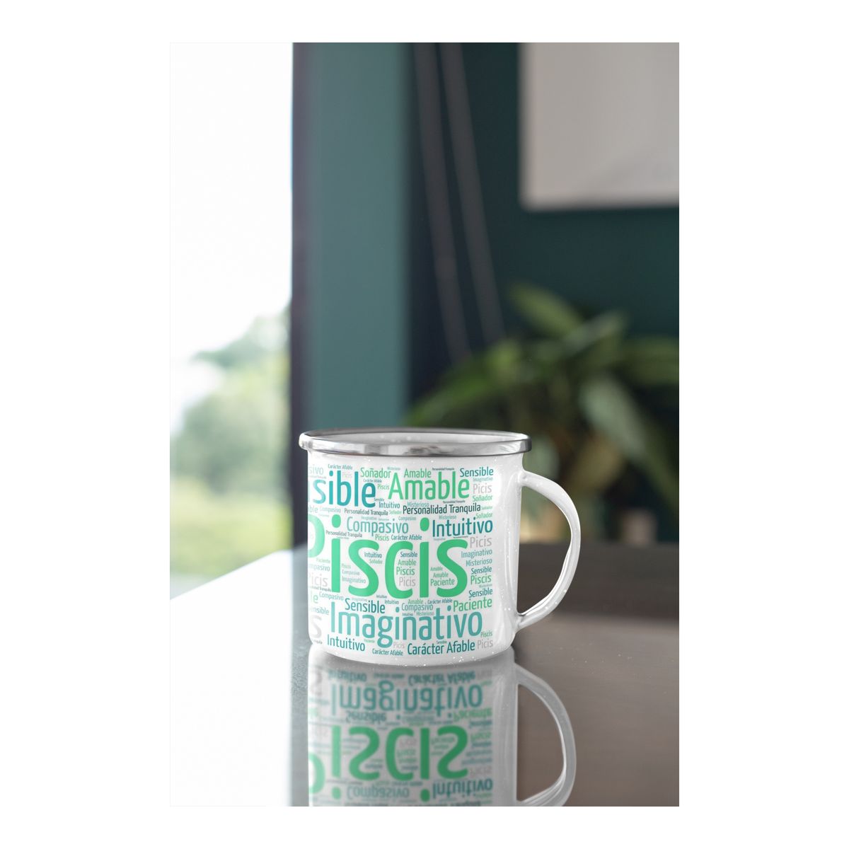 GENERICO - Taza Enlozada Piscis - Sueños y Sensibilidad