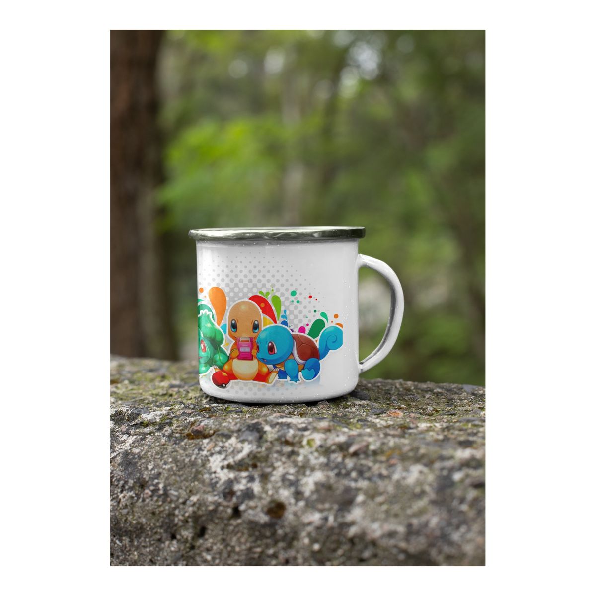 GENERICO - Taza Enlozada Pokémon - Captura y Entrenamiento