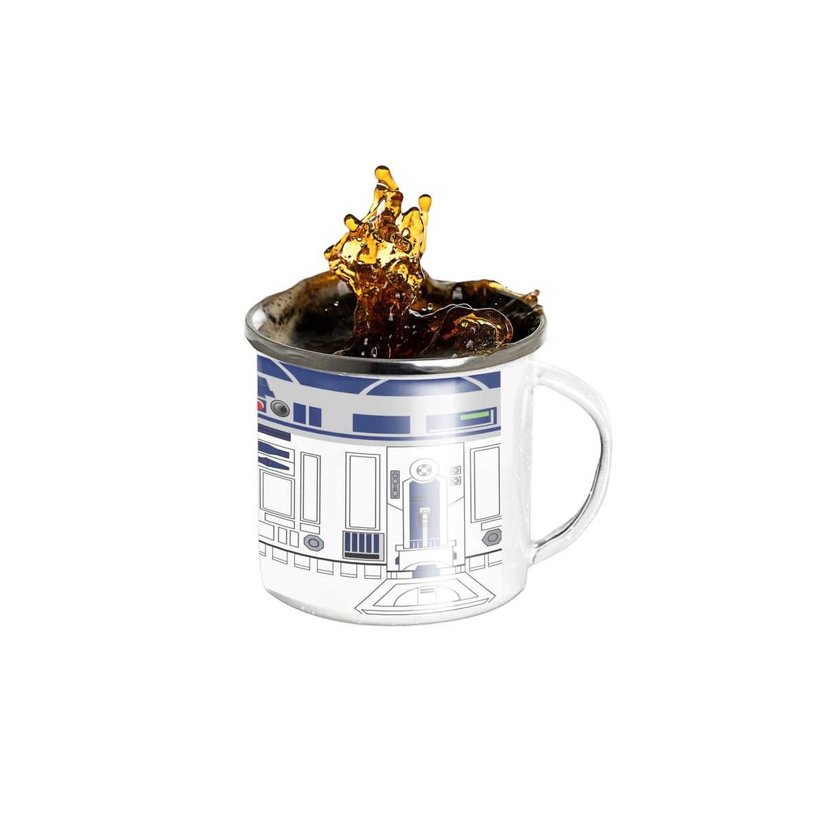 GENERICO - Taza Enlozada R2-D2 - El Héroe Droide