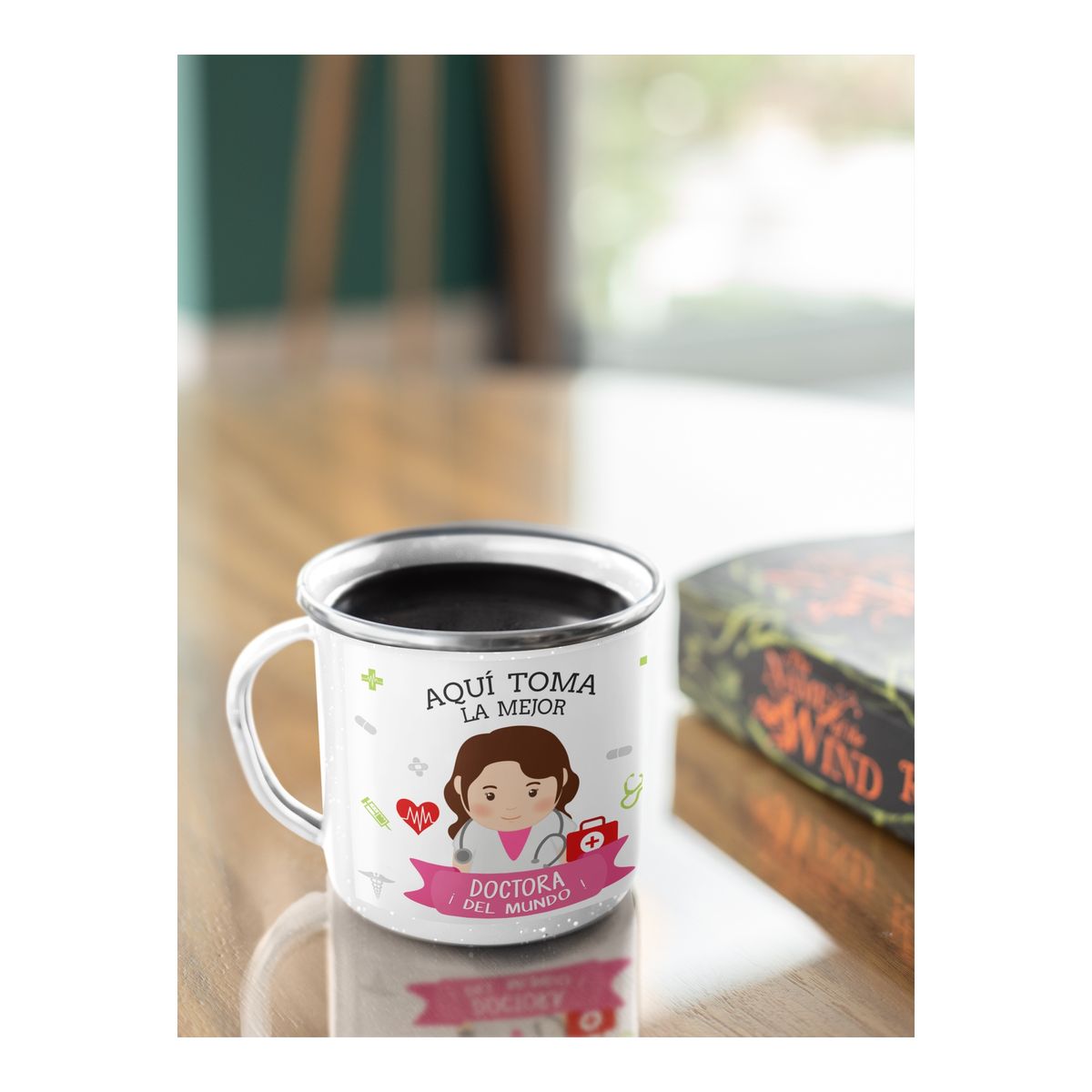 GENERICO - Taza Enlozada Salva Vidas Toma Café - Doctora