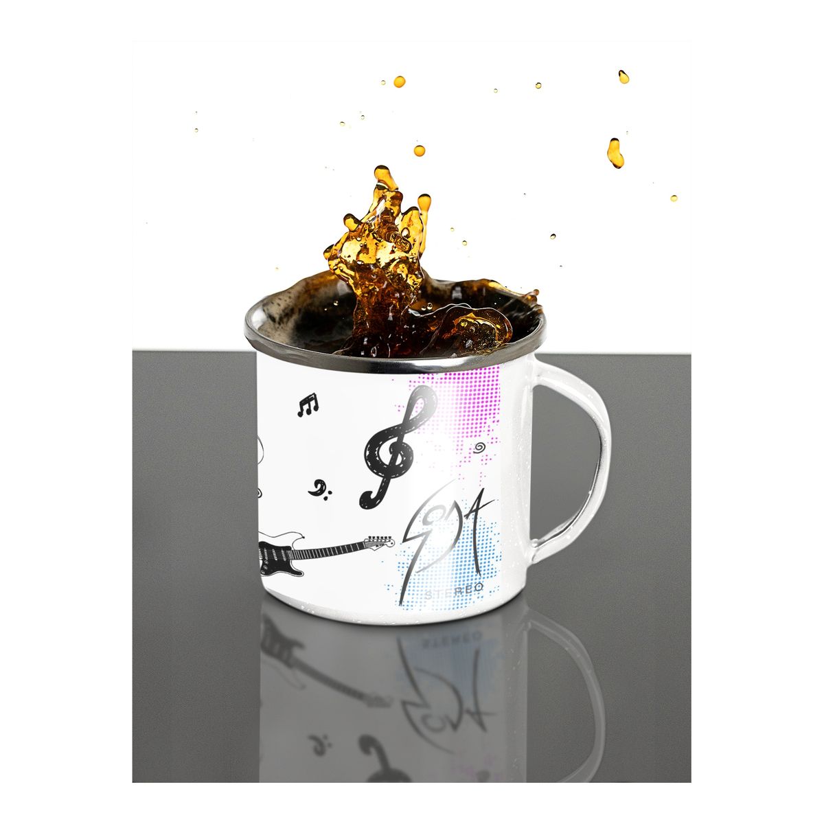 GENERICO - Taza Enlozada Soda Stereo Gracias Totales