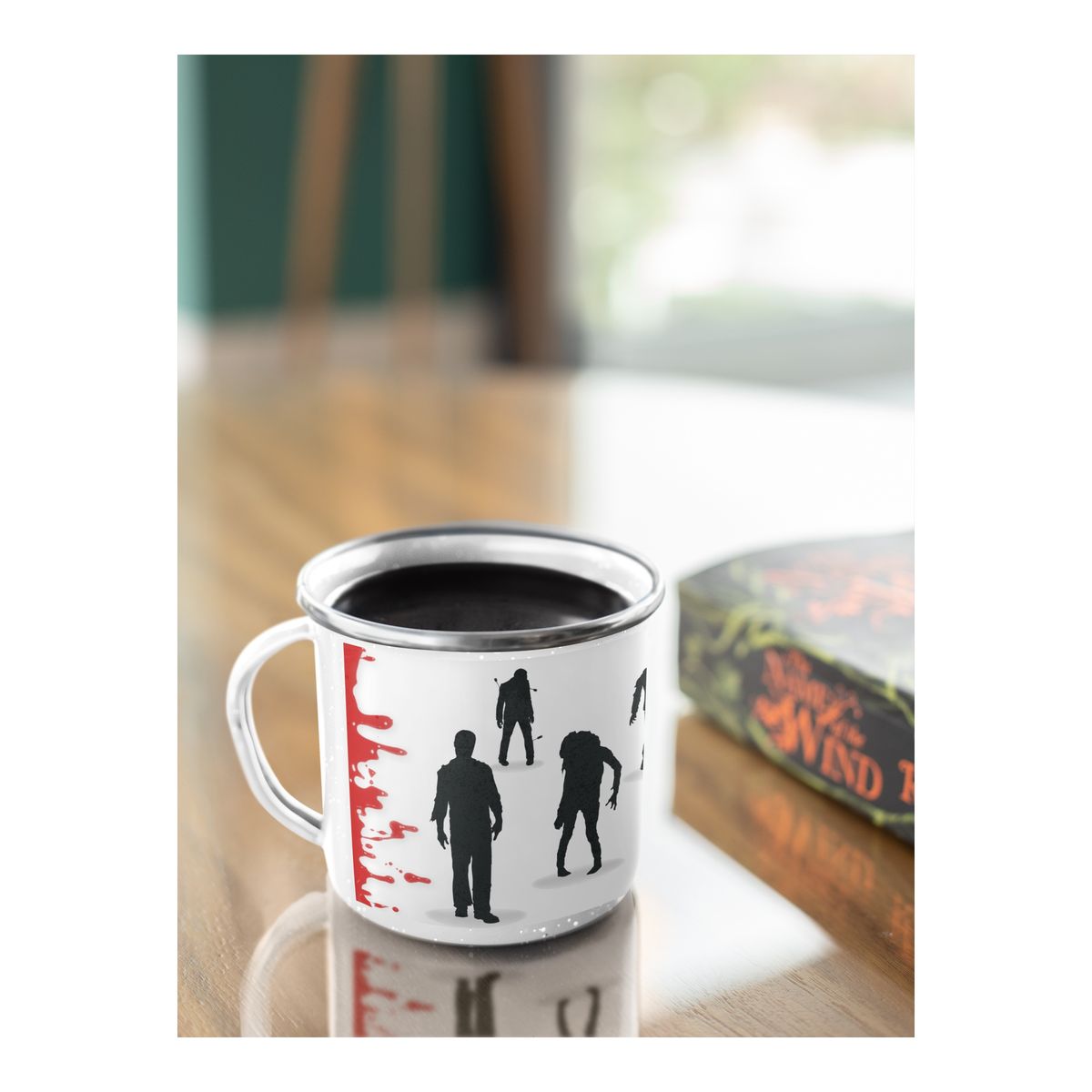 GENERICO - Taza Enlozada Supervivencia Zombie - Cazador de No Muertos