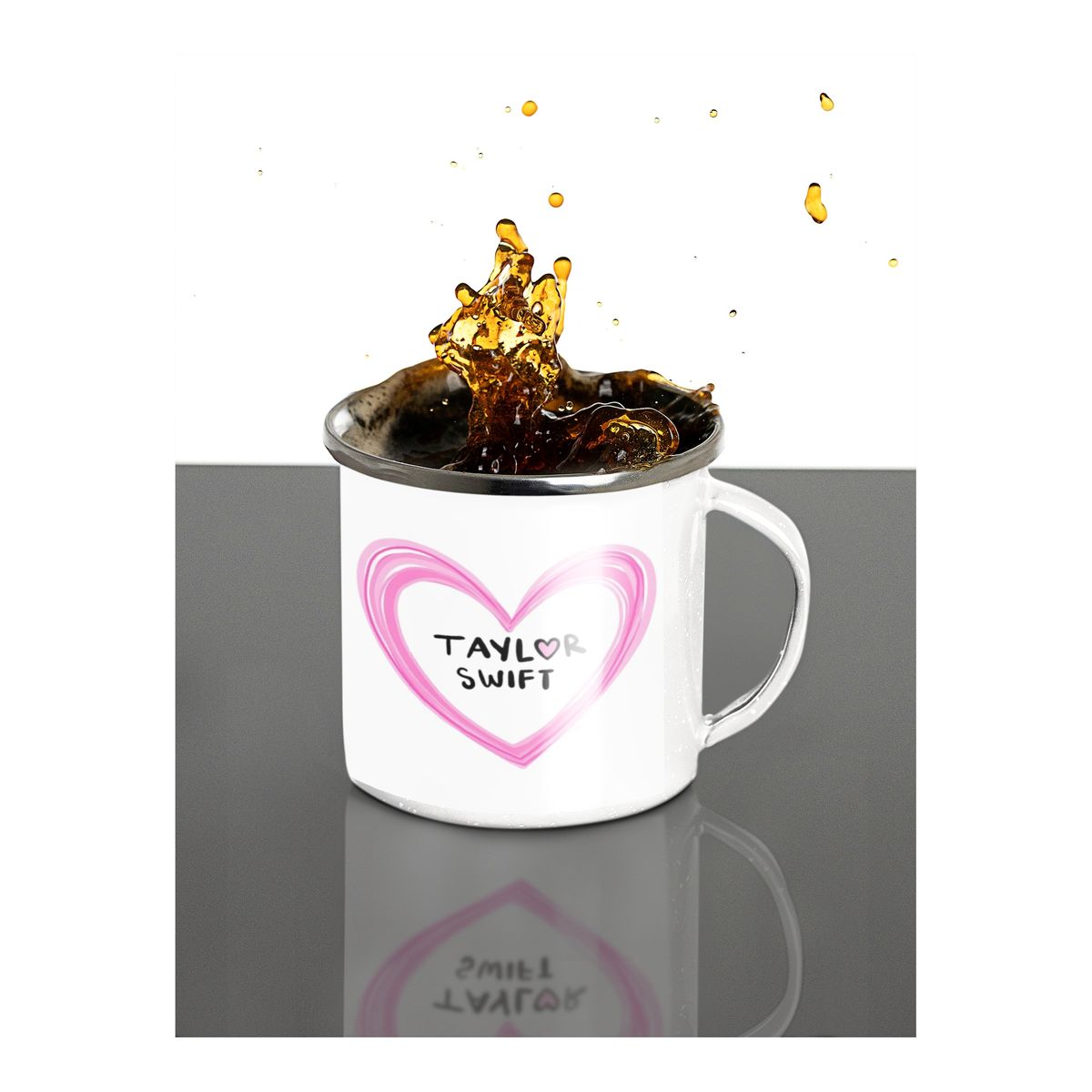 GENERICO - Taza Enlozada Taylor Swift - Estrella del Pop