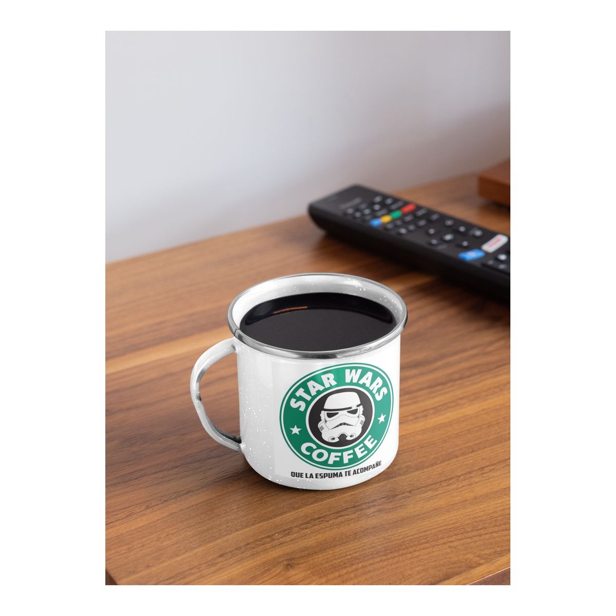 GENERICO - Taza Enlozada Viaje Estelar con Star Wars
