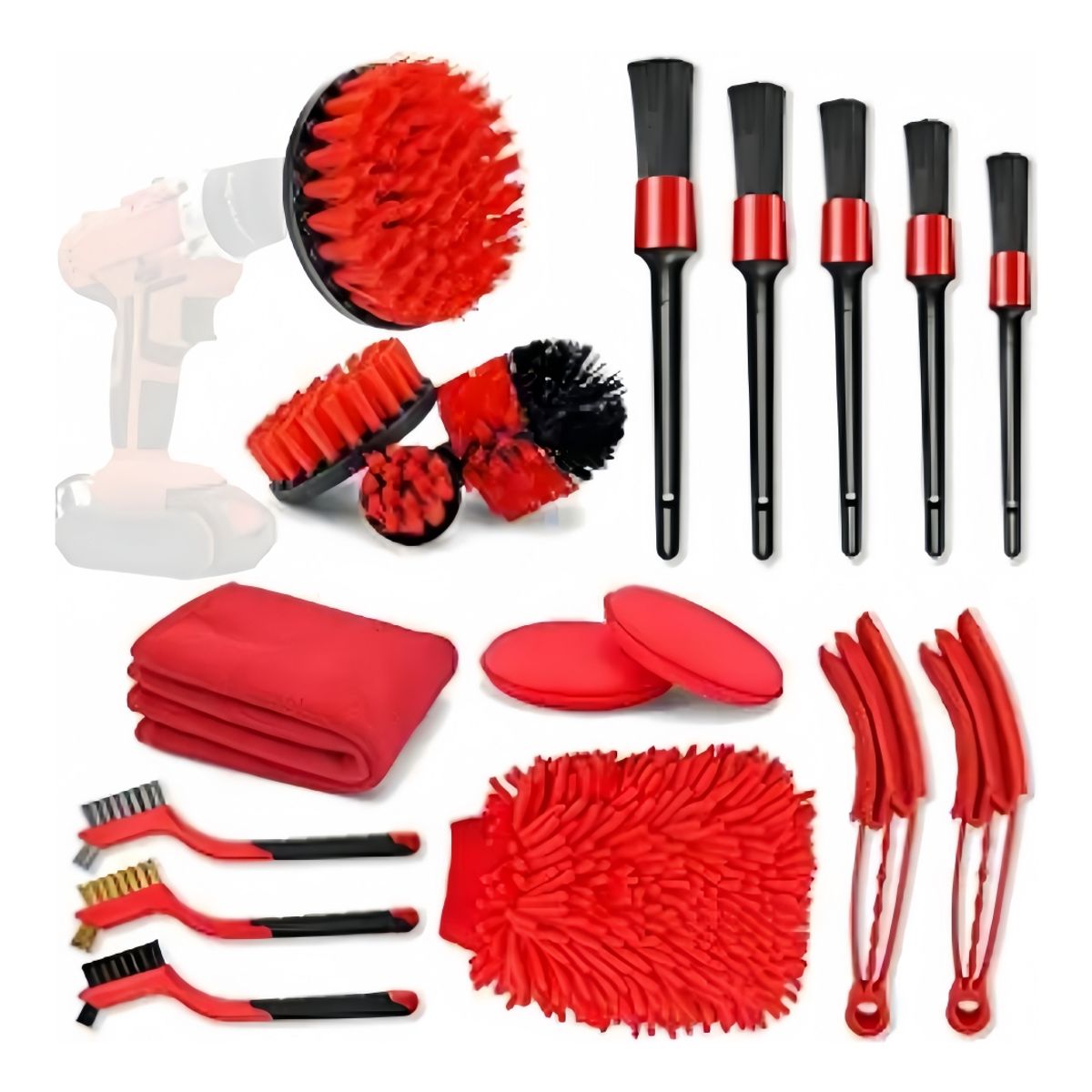 VIDA BUENAS - Kit de Limpieza para Auto Interior y Exterior 18 Piezas