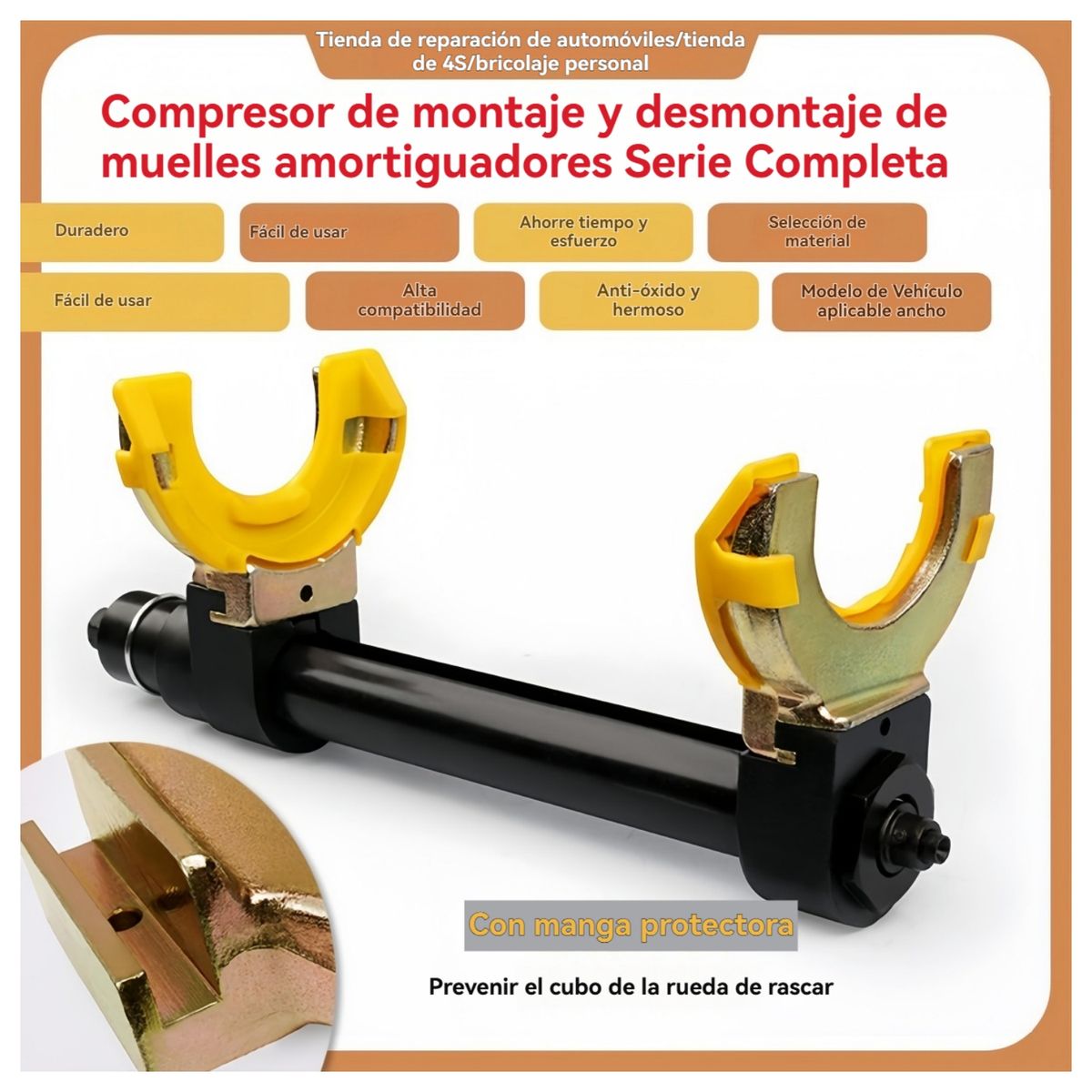 VIDA BUENAS - Compresor de Resortes para Amortiguador de Auto Herramienta Universal