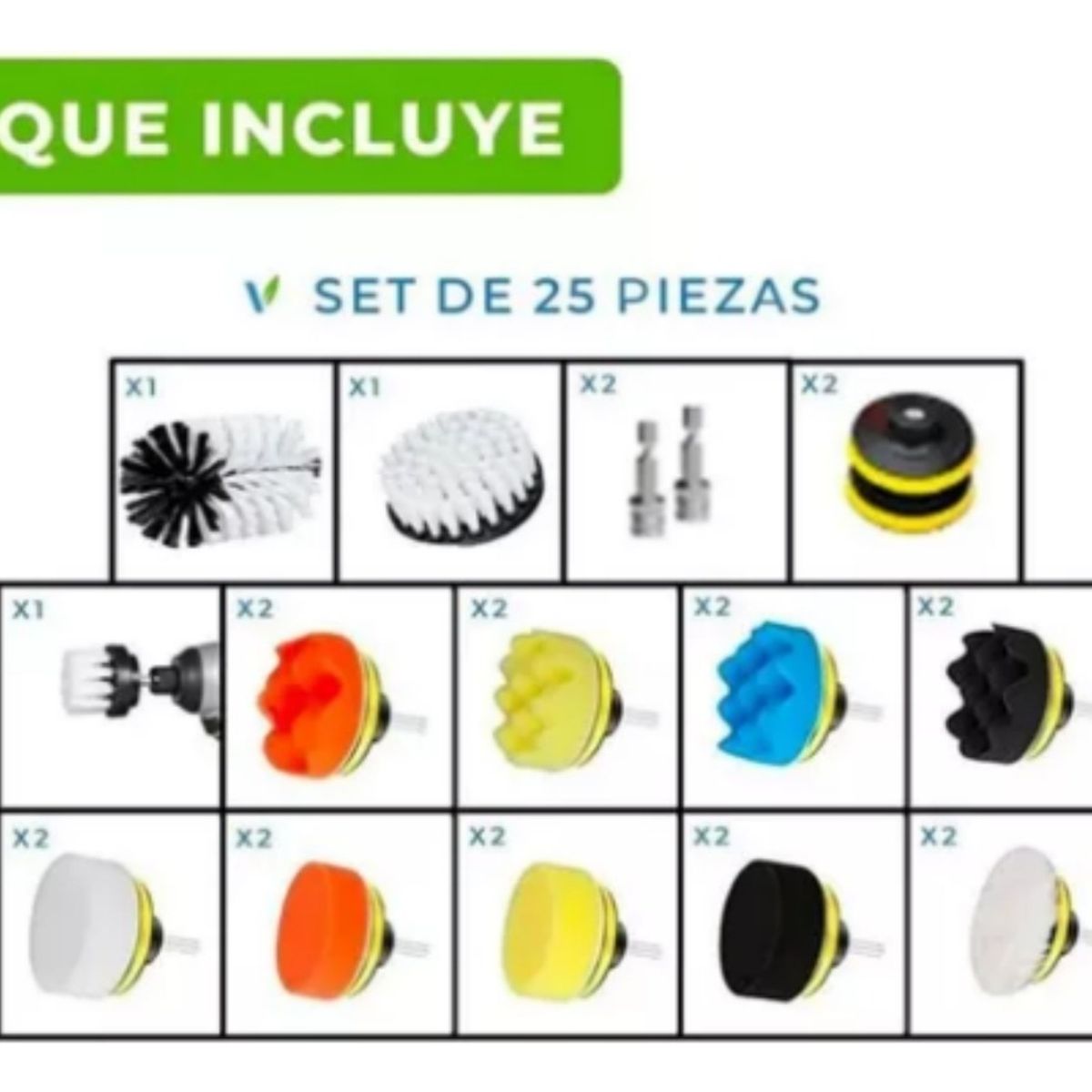 VIDA BUENAS - Inicio Coche Limpieza Brocha Set 23 Piezas