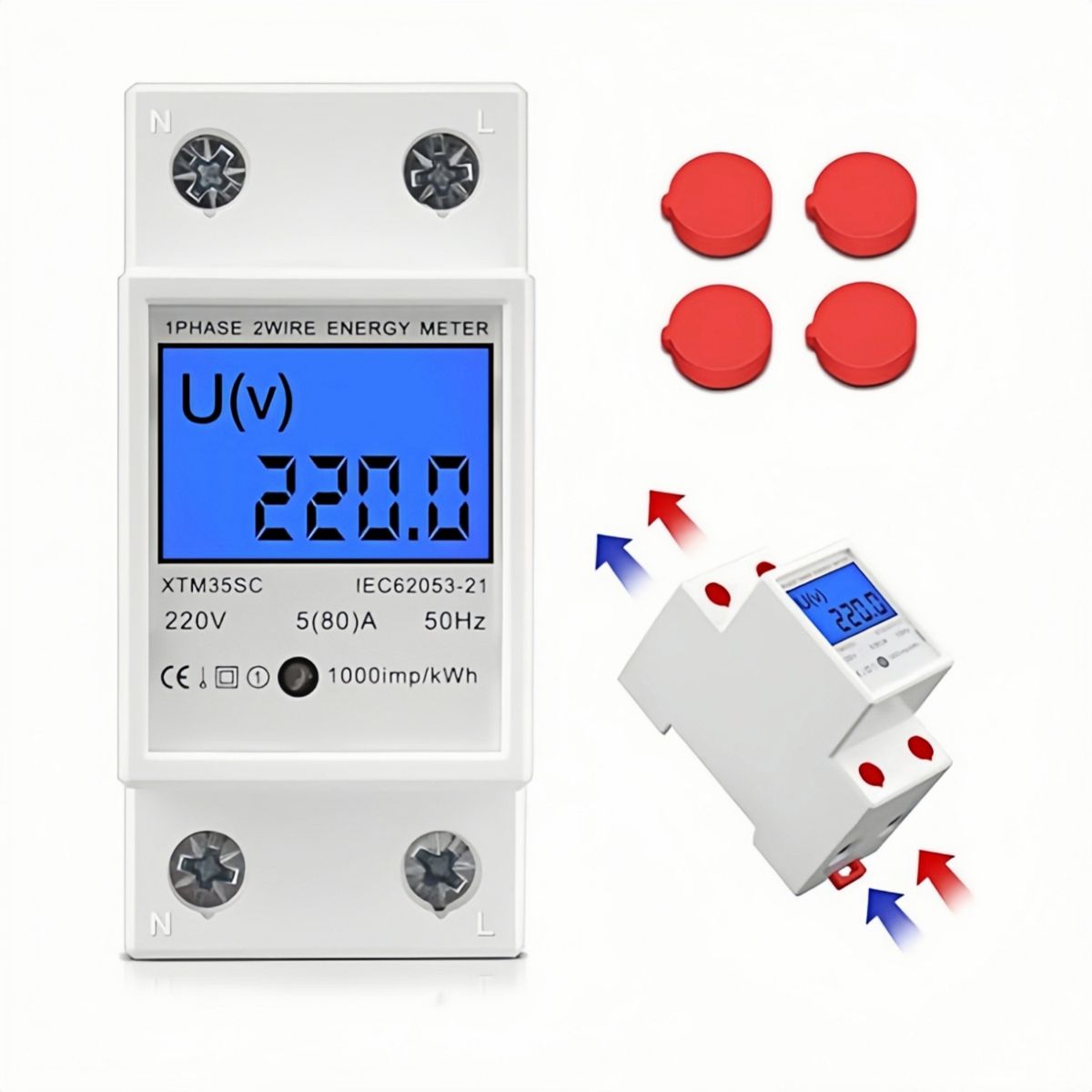 VIDA BUENAS - Remarcador Monofacico Medidor Digital 50a 220v