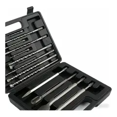 VIDA BUENAS - Juego de Brocas SDS Plus y Cinceles 13 Piezas con Maleta