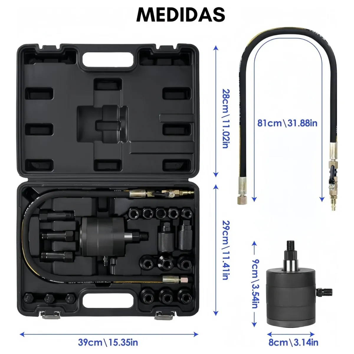 VIDA BUENAS - Kit Extractor de Inyectores Diesel Universal Profesional 19pcs