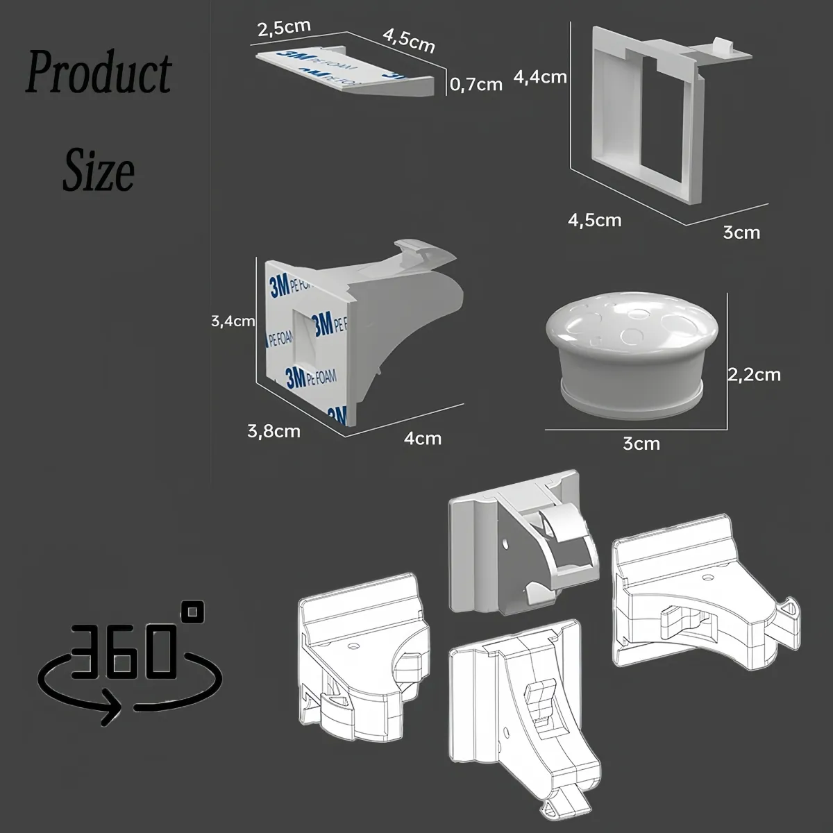 VIDA BUENAS - Pack 4 Seguros Magnéticos para Puertas y Cajones - Seguridad para Bebés y Niños