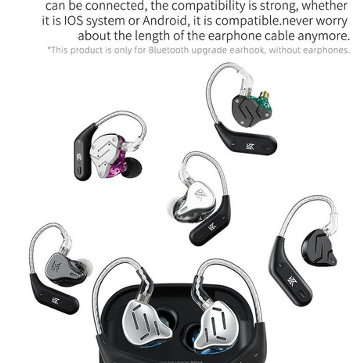 KZ - KZ AZ09 Adaptador Audífonos In-Ear Auriculares Bluetooth para C pin