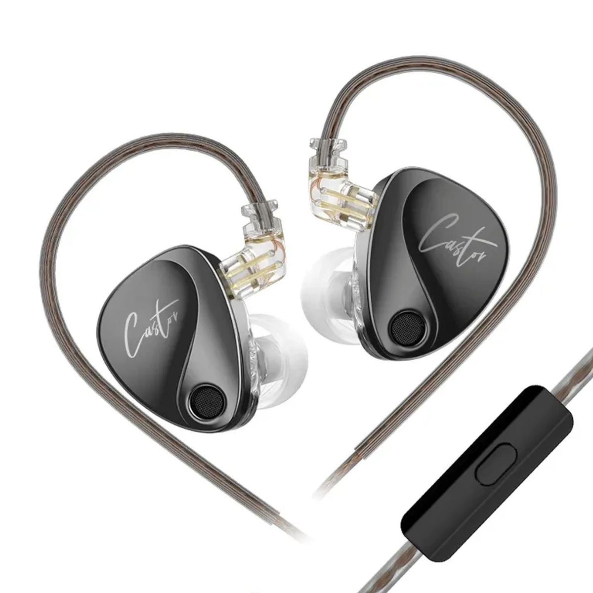 KZ - Audífonos In-Ear KZ Castor con graves dinámicos-Con MIC Auriculares