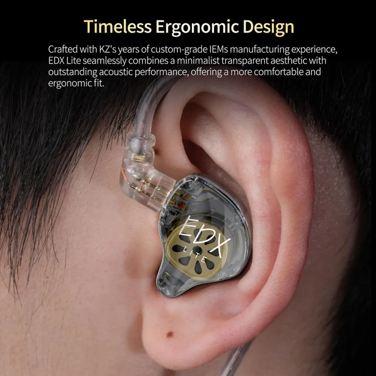 KZ - Audífonos In-Ear KZ EDX lite con graves dinámicos-Con MIC Auriculares